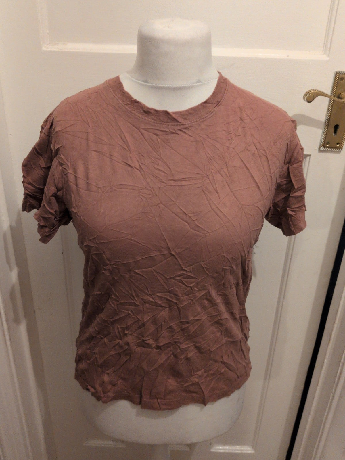 Weekday Medium Brown Short Sleeve T-shirt Ladies