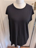 Ladies Primark Size Large Plain Black T-shirt