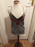 Ladies Zara Size XS Multicoloured Patterned Sleeveless Top