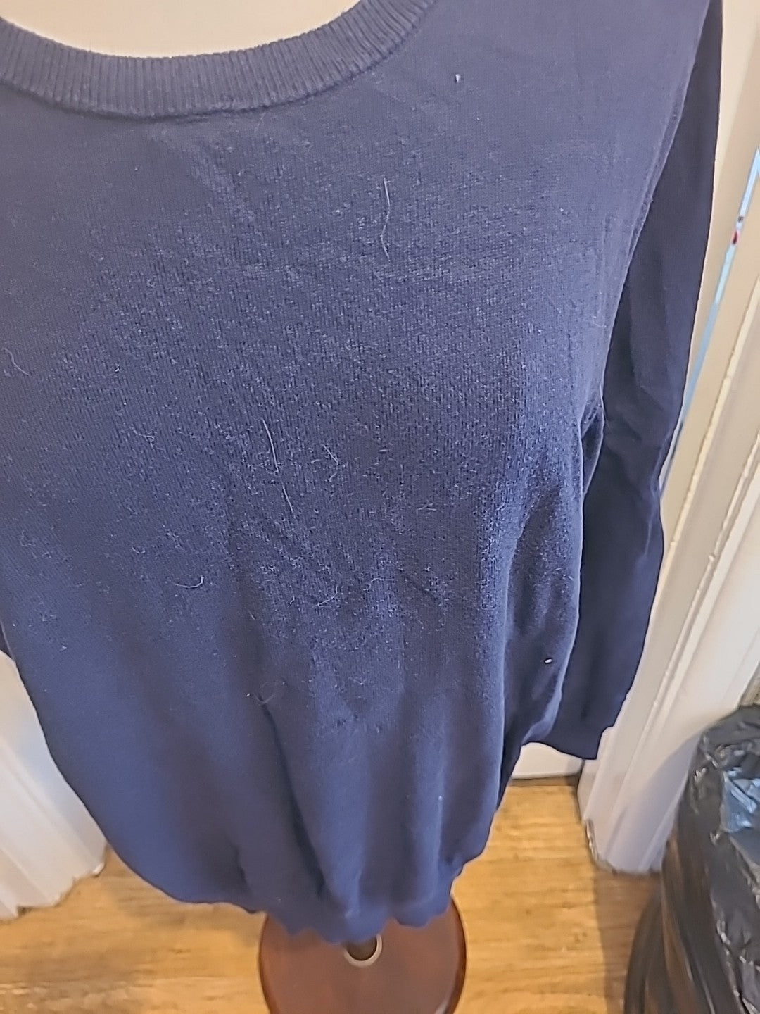 Mens F&F Size XL Navy Pullover Long Sleeved Jumper