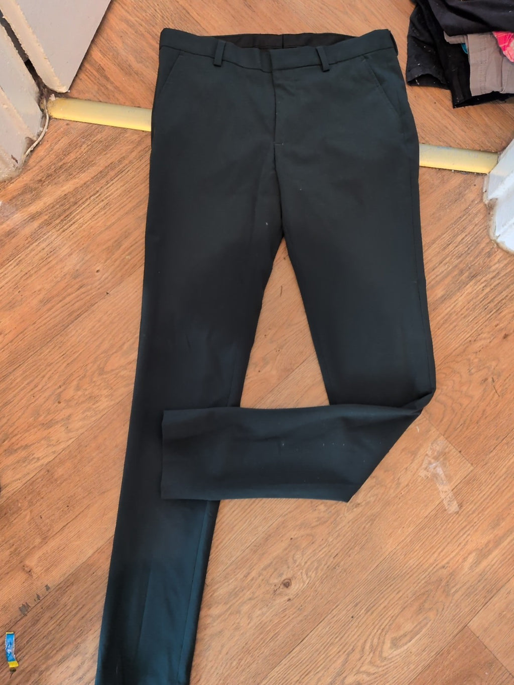 ASOS 30x32 Slim Leg Green Smart Trousers