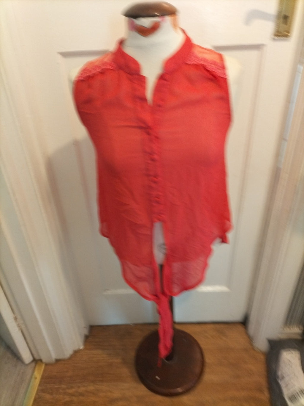 Ladies Influence Size 8 Cerise Pink Sleeveless Blouse