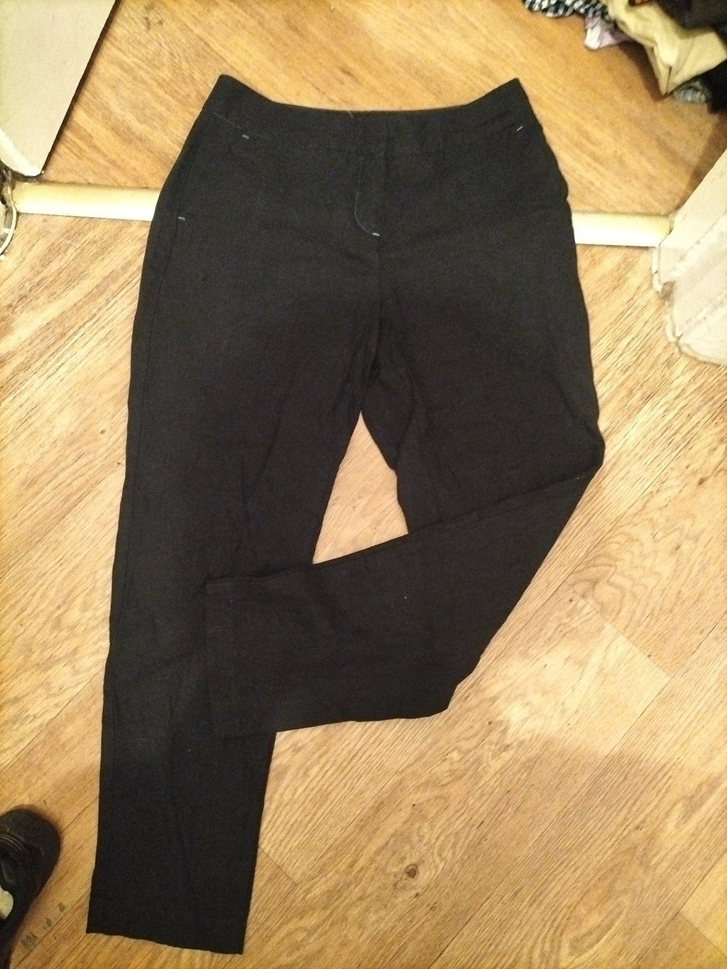 Marks And Spencer 10 Medium Wedgewood Tapered Leg Trousers