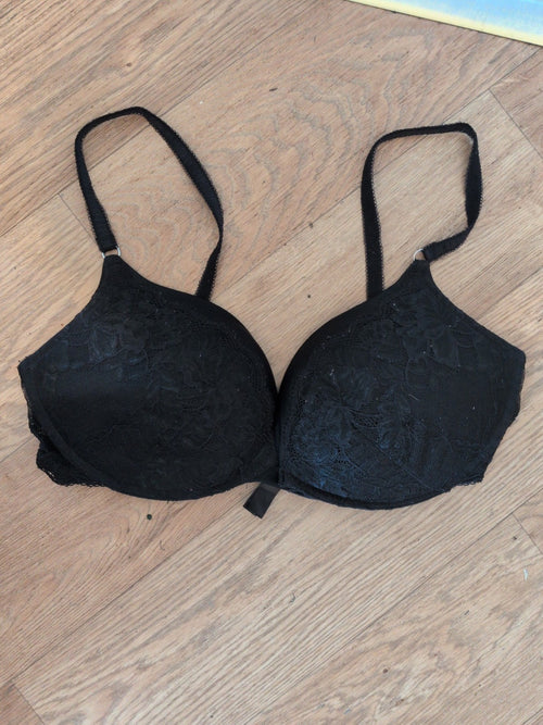 38C Black Primark Full Cup Bra Padded And Wired