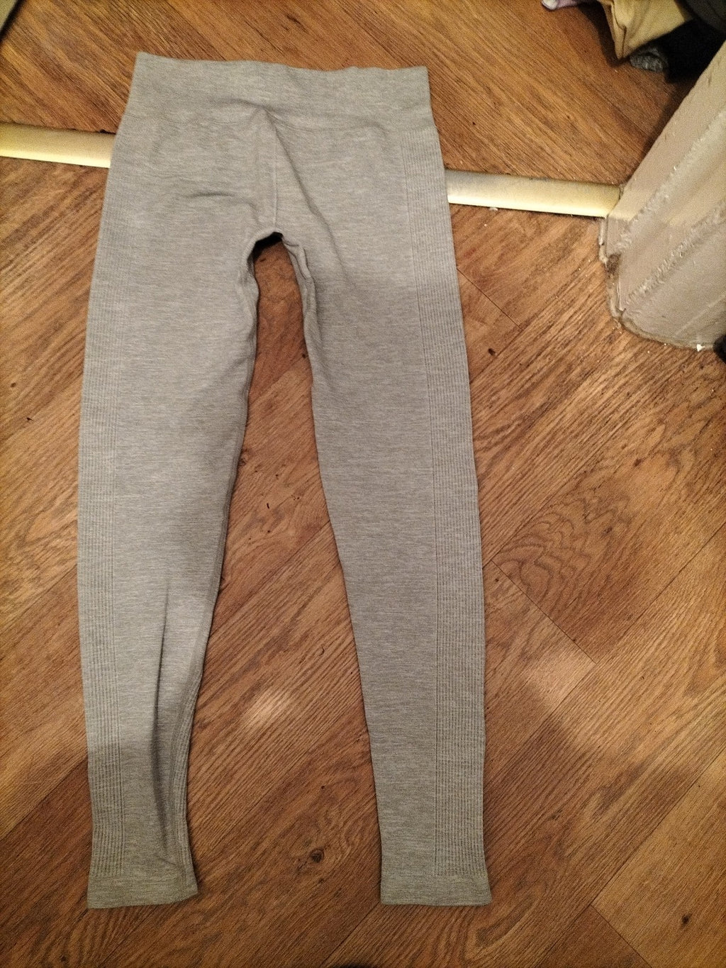 Grey Full Length Leggings Large