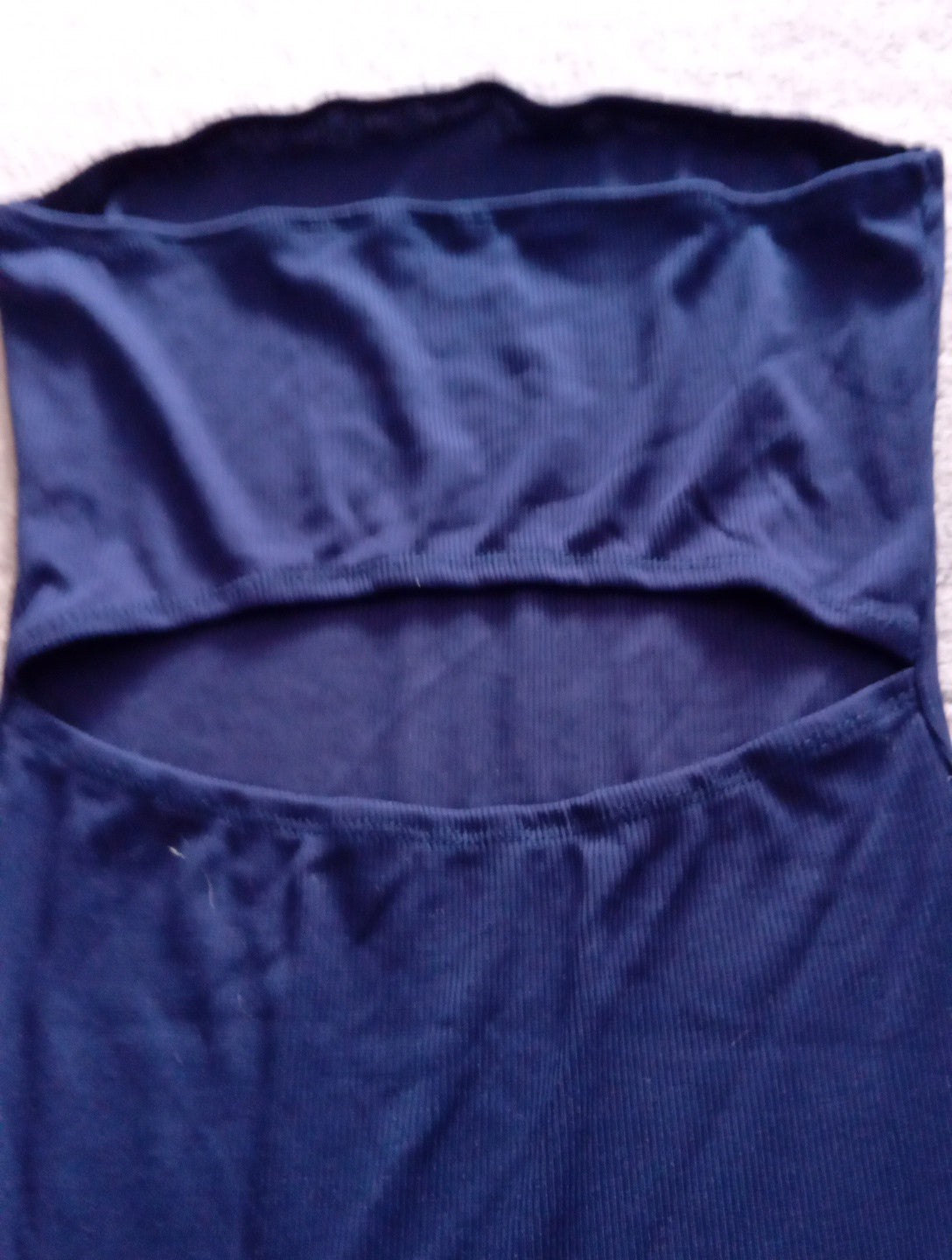 Ladies Shein Navy Blue Bodycon Dress Back Out Size XS