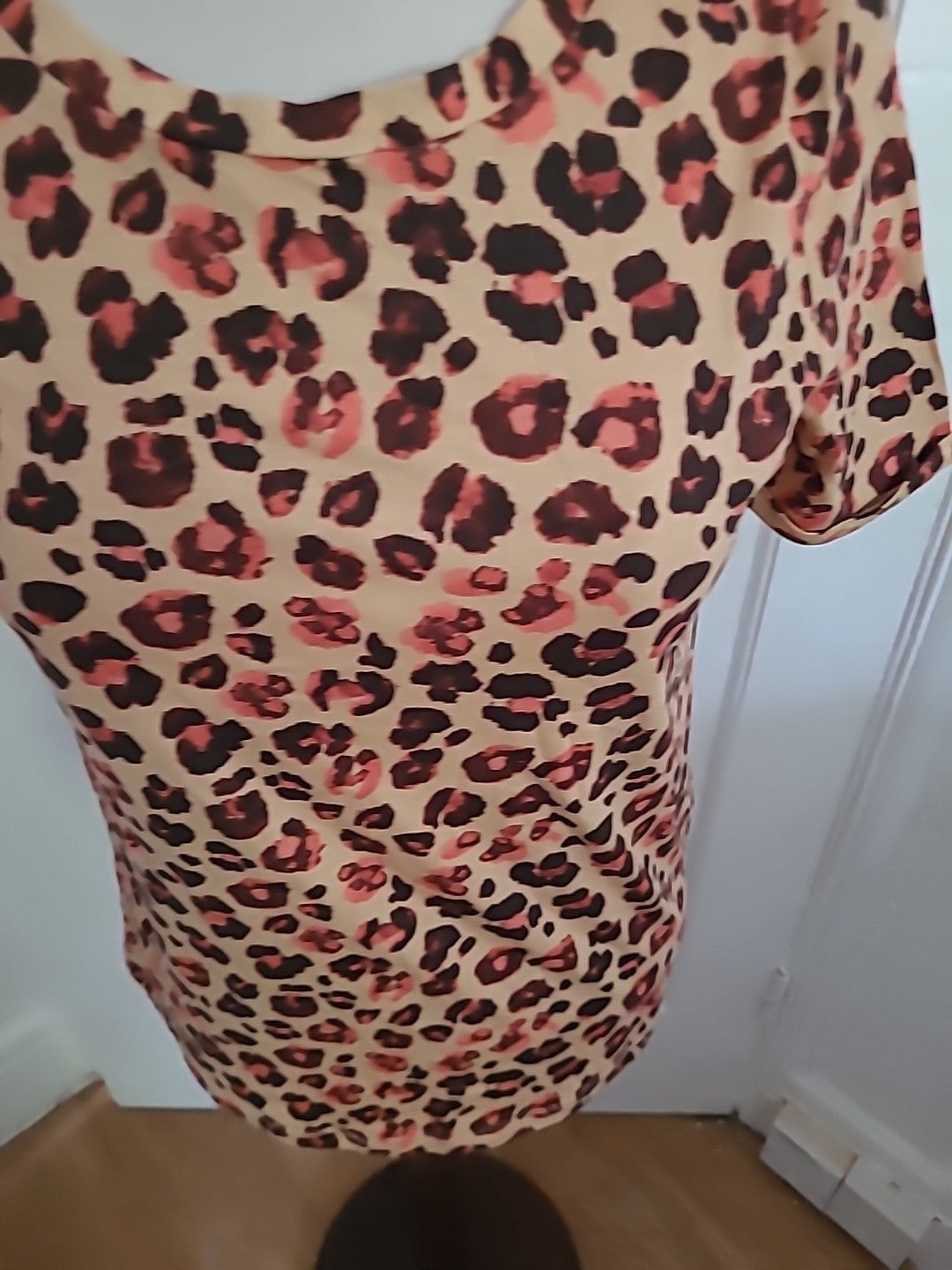 Brand New Tu Size 10 Leopard Print Short Sleeved Tshirt