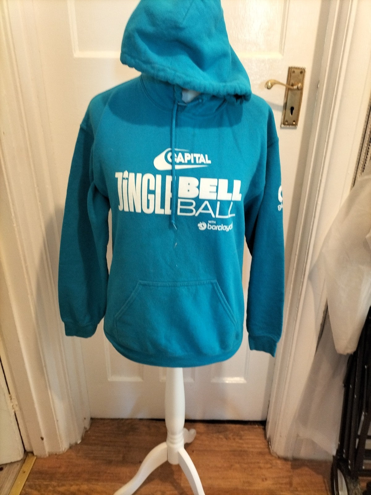 Mens Gildan Size Medium Blue Capitol Hoodie