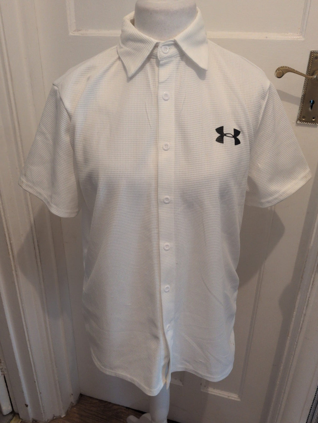 Under Armour Medium White Short Sleeve Polo