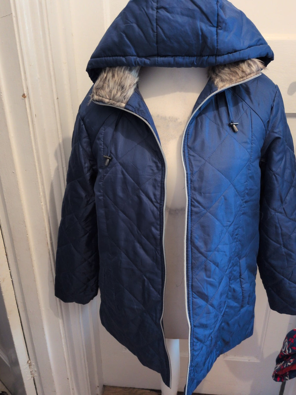 Ladies Anne De Lancay Medium Navy Rain Jacket