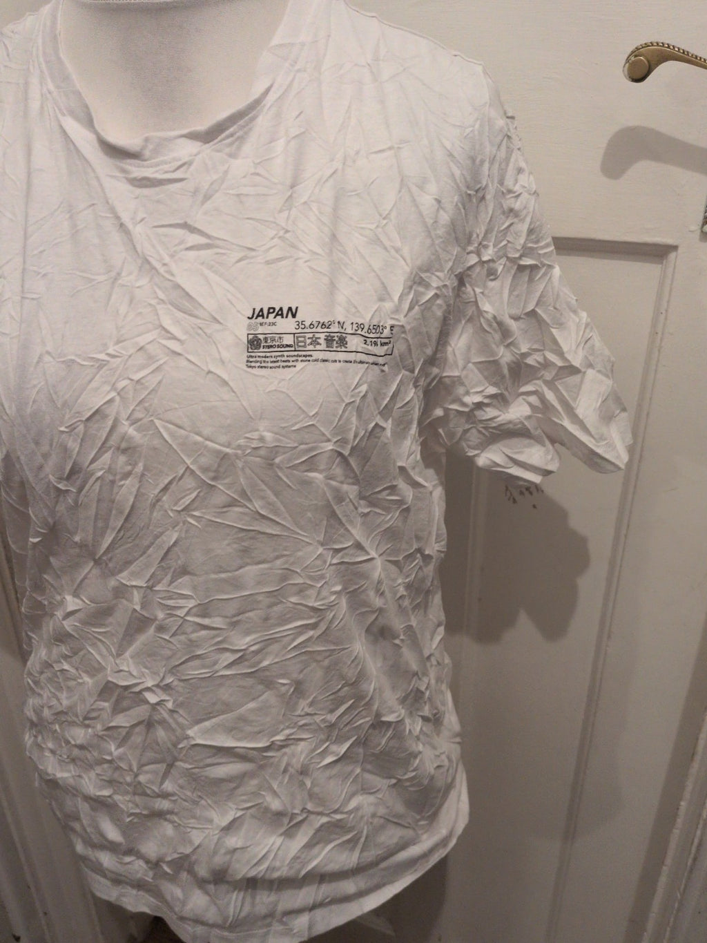 US Athletic XL White Print Short Sleeve T-shirt