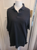 Mens Classics Heavy Duty Black Short Sleeved Polo Bobbling