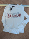 Brand New Prettylittlething 8 White Hollywood Boulevard Fitted Crop Top