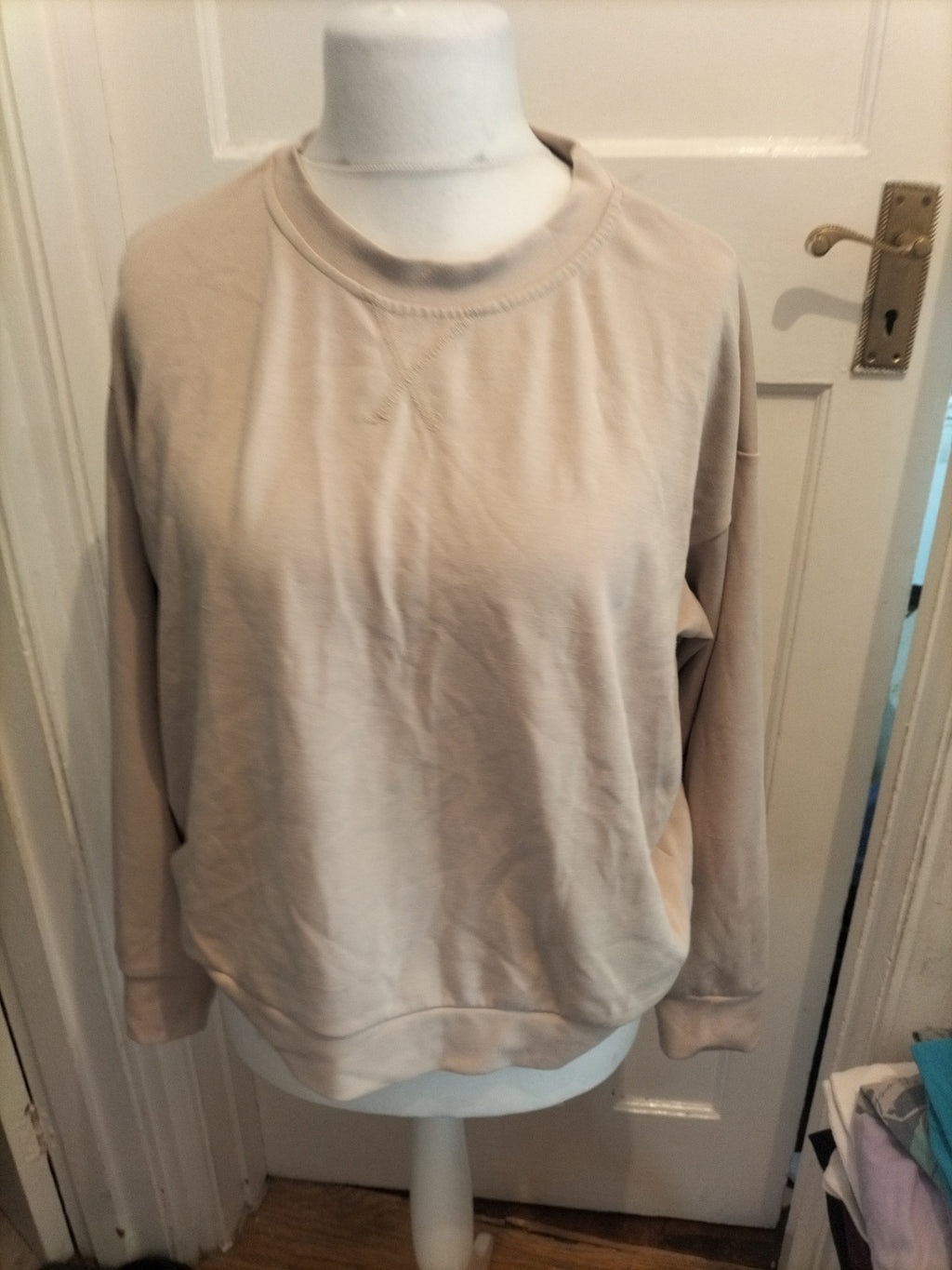 Magi-collection L-XL Beige Pattern Pullover Hoodie