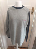 Us Athletic Medium Grey And Navy Pullover Jumper