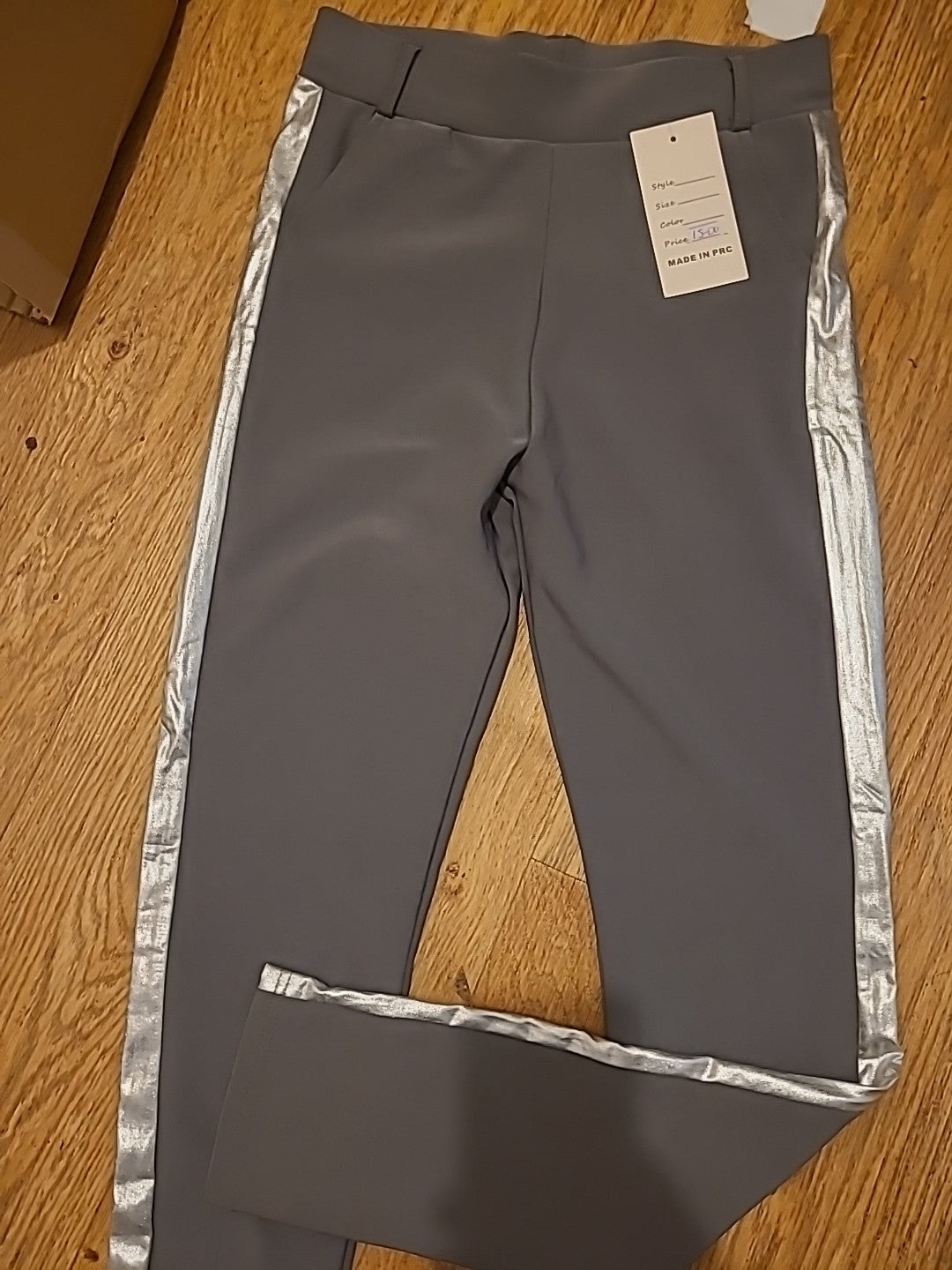 Ladies Chic & Mode Size Small Grey Leggings RRP £15