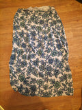 Ladies Fragile Size 16 Green Cream Wrap Design Skirt