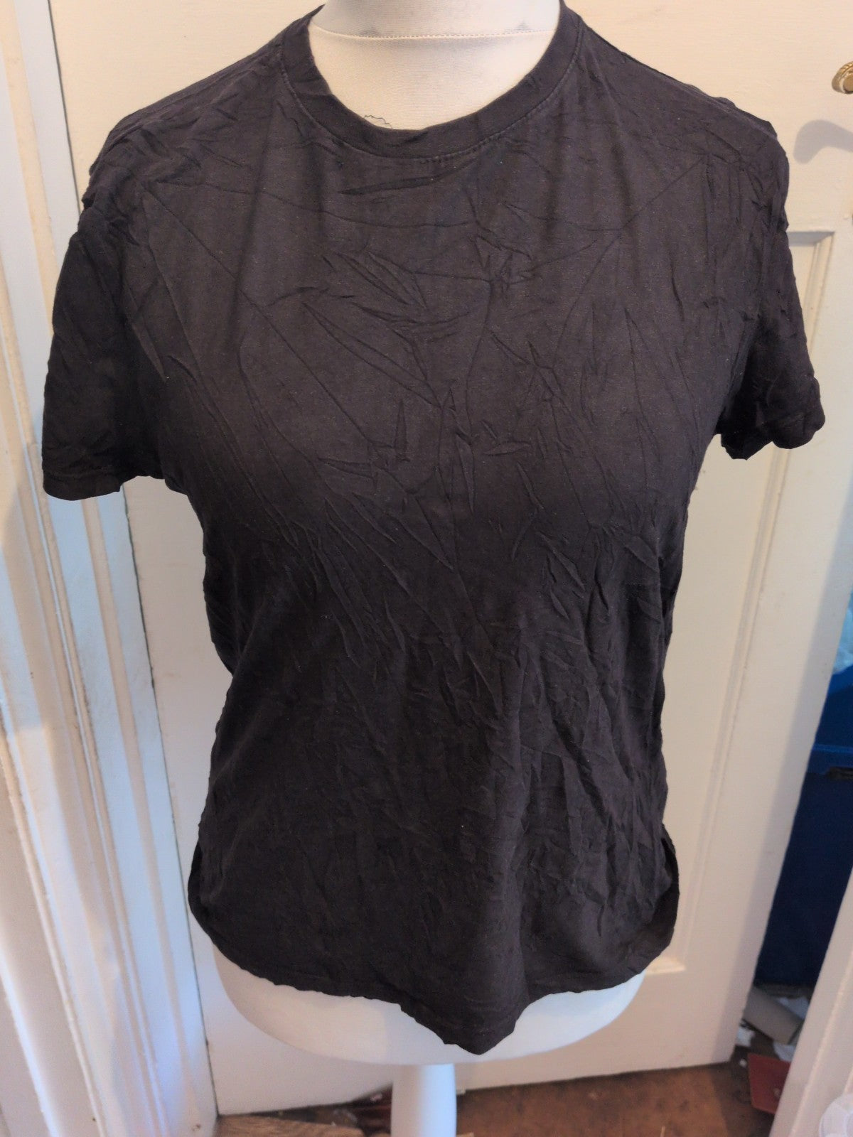 Primark XS Regular Fit Black Short Sleeve Tee