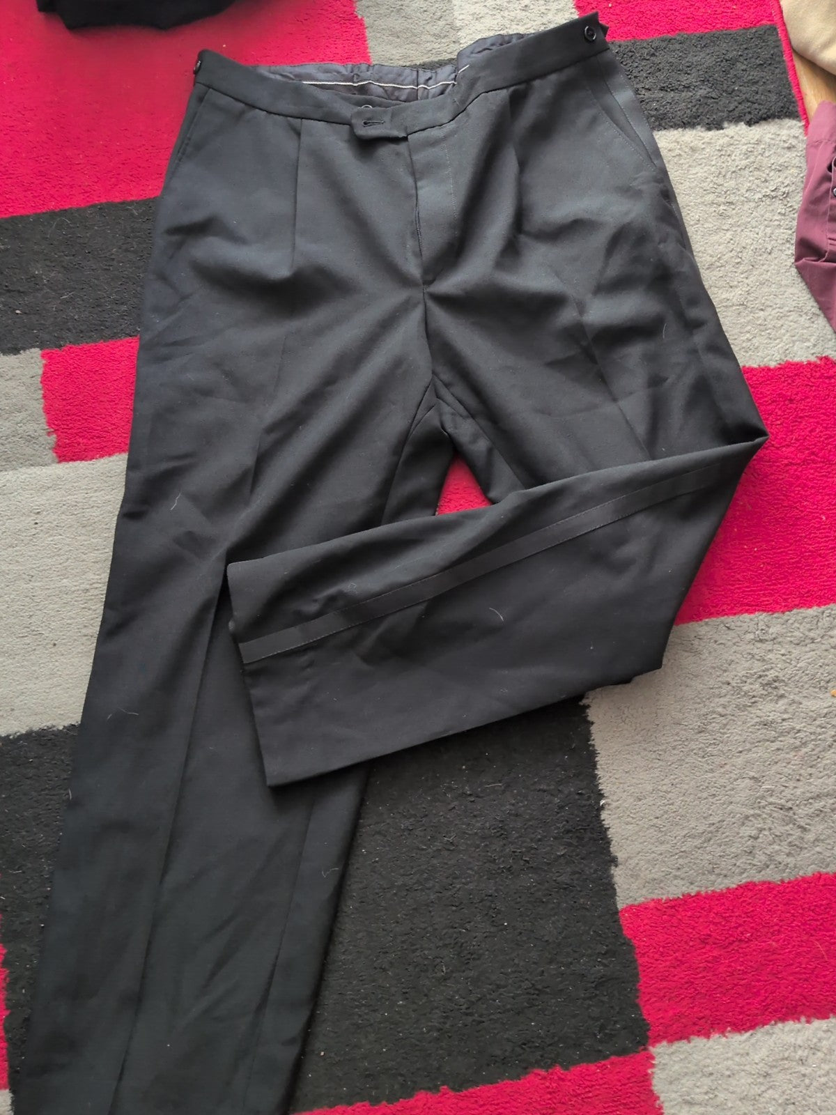 36" Black Smartwear Trousers