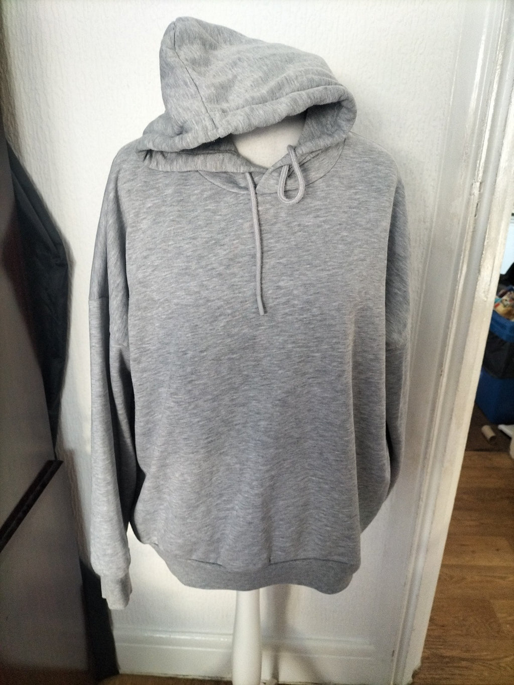 Mens Peacocks Size Large Grey Pullover Hoodie