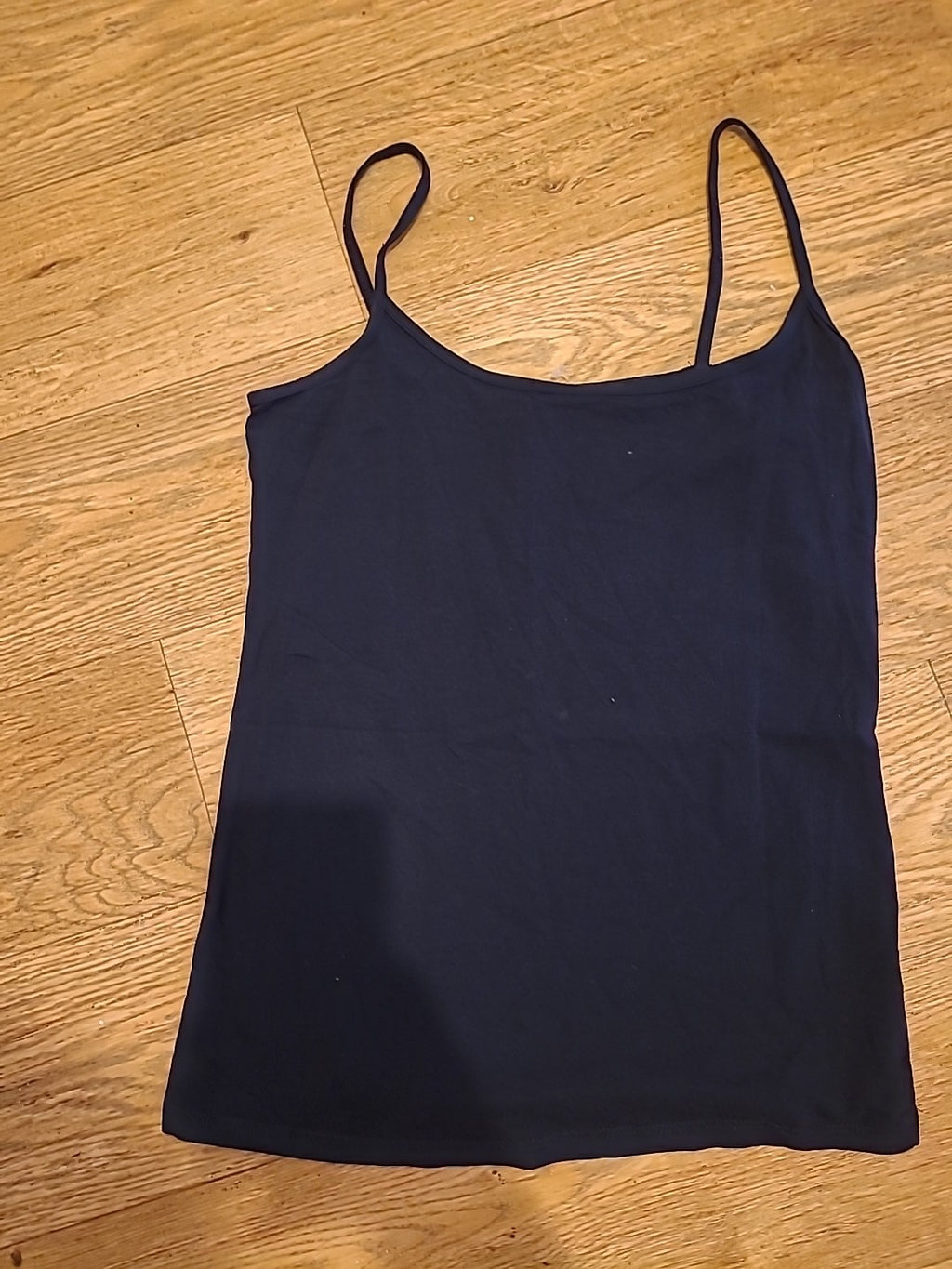 Ladies Next Size 6 Navy Thin Strap Vest Top