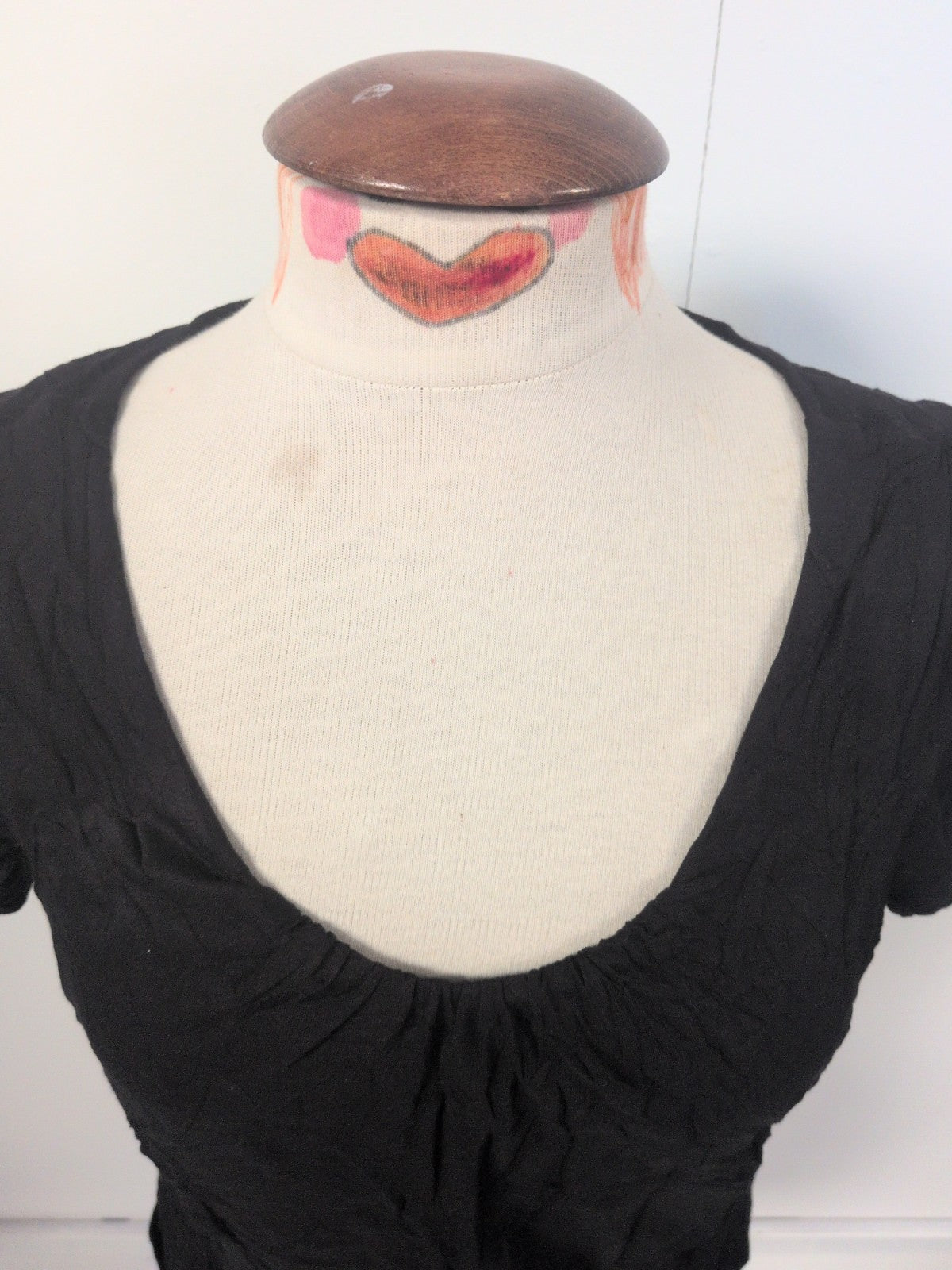 Ladies George Size 12 Black Short Sleeve Round Neck T-shirt