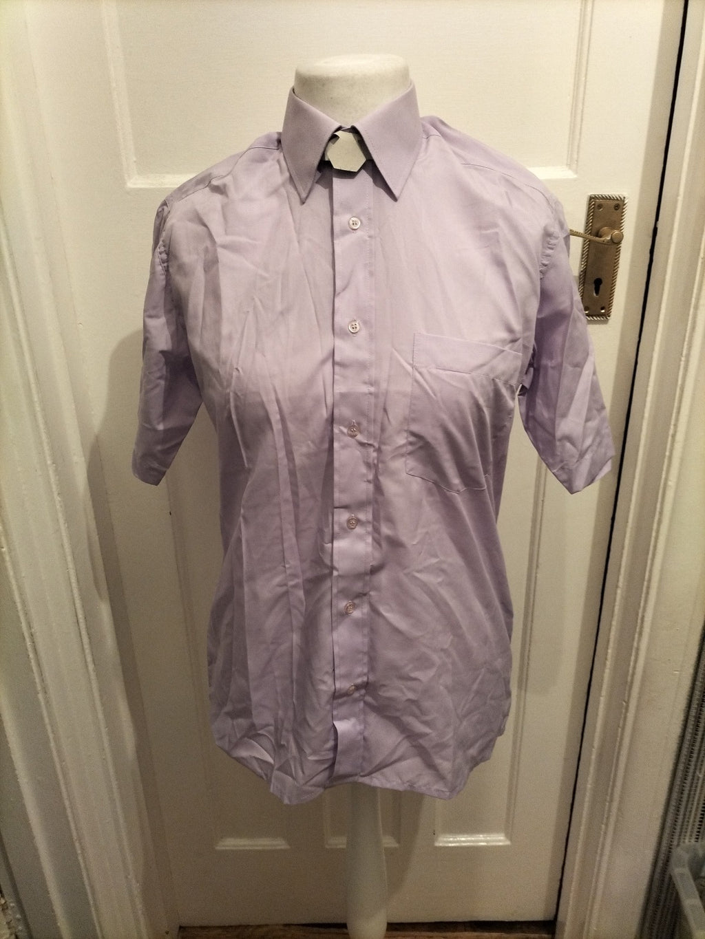 Mens Rael Brook Size 15 Purple Shirt Short Sleeved