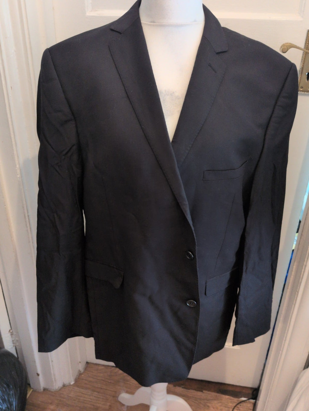 Lanificio Prestige 48R Black Suit Jacket