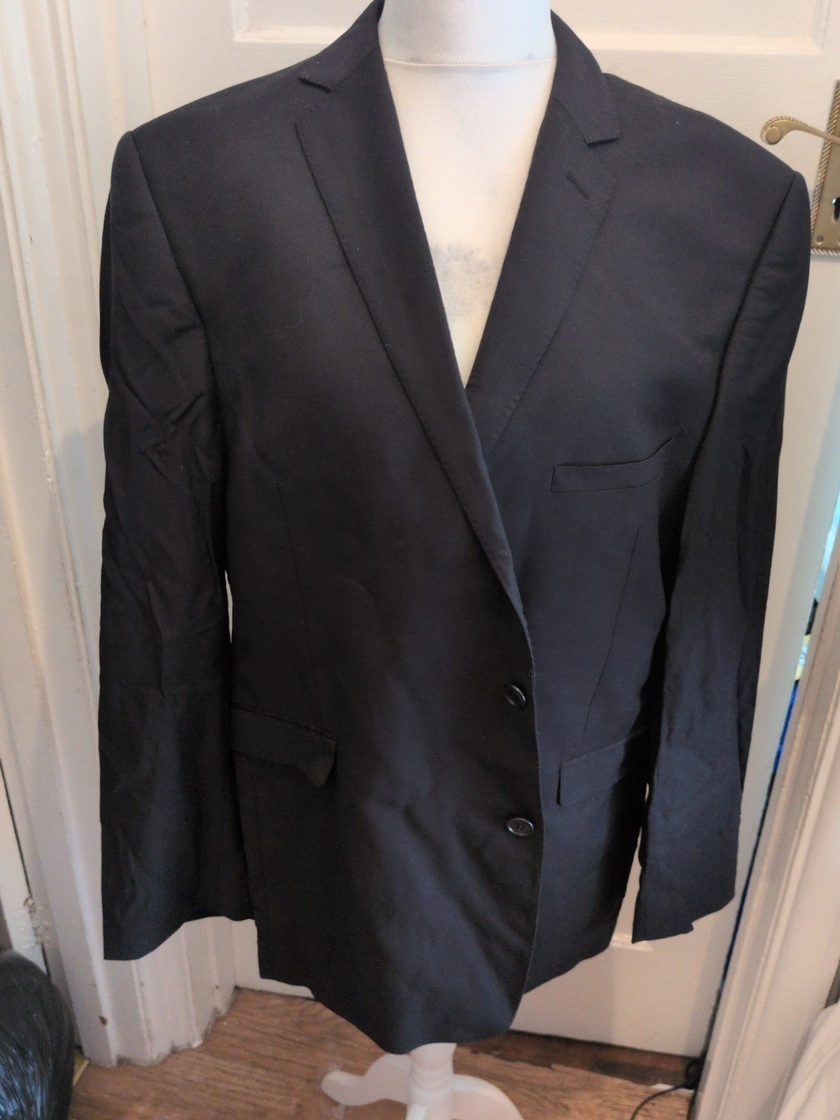Lanificio Prestige 48R Black Suit Jacket