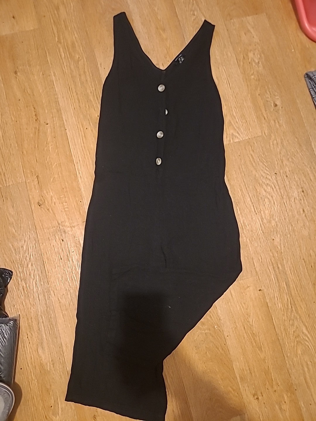 New Look 6 Black Sleeveless Cropped Jumpsuit