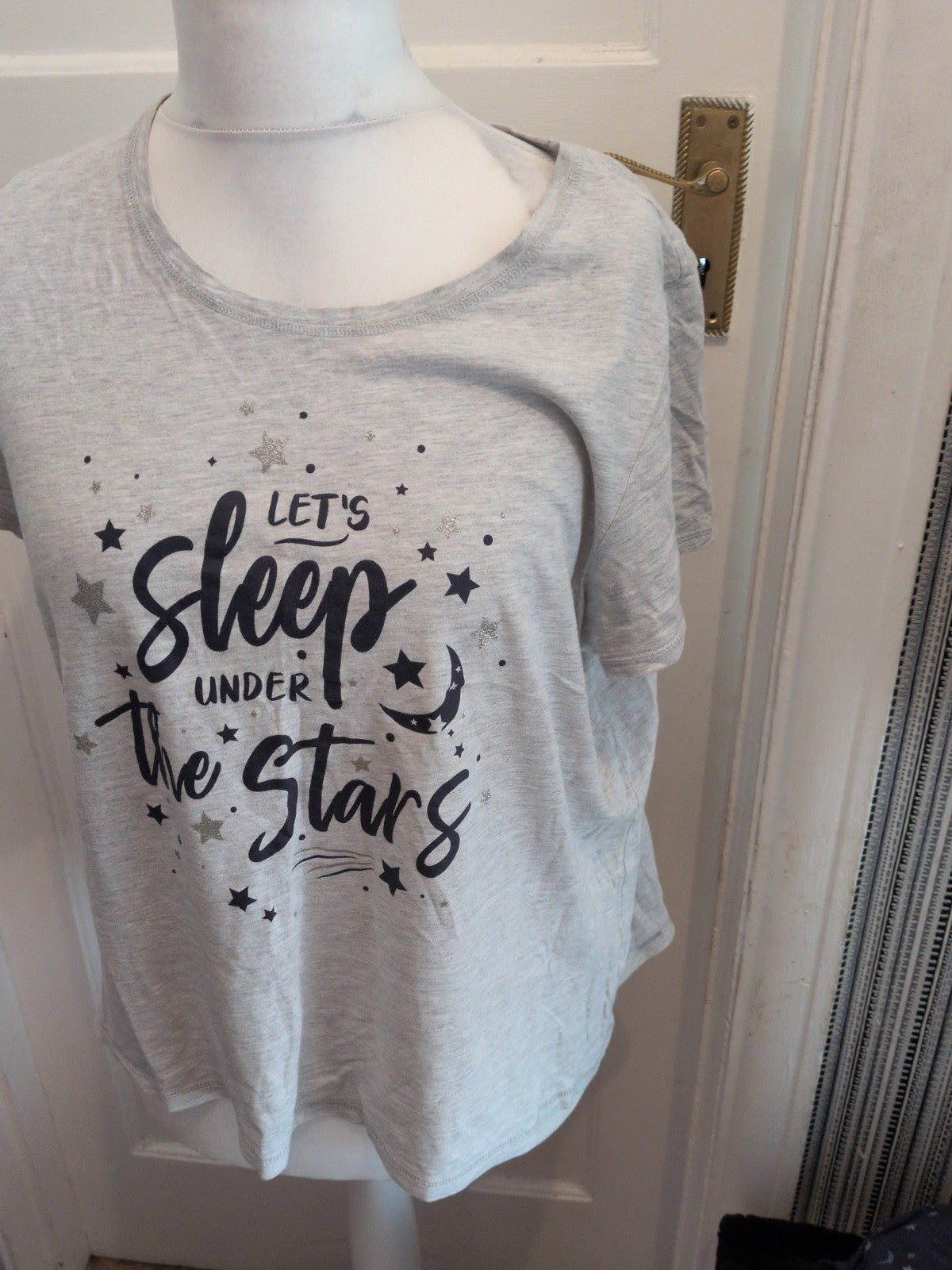 Tu 20 Grey Moon And Stars Pyjama Top