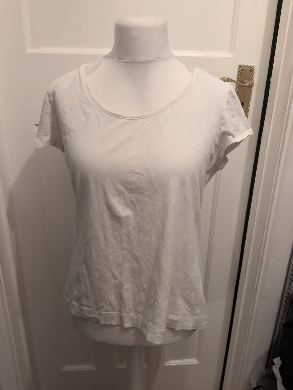 Ladies Papaya Size 22 White Short Sleeve Blouse