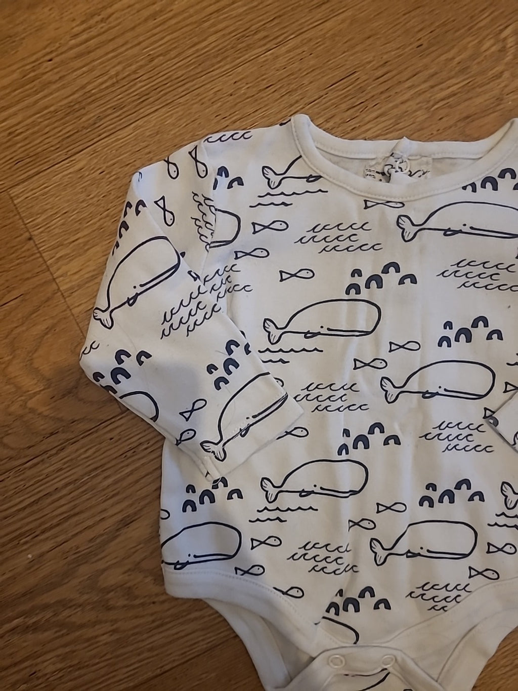 Matalan 3-6 Months Whale Babygrow