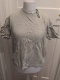H&M XS Pale Grey Short Sleeve T-shirt