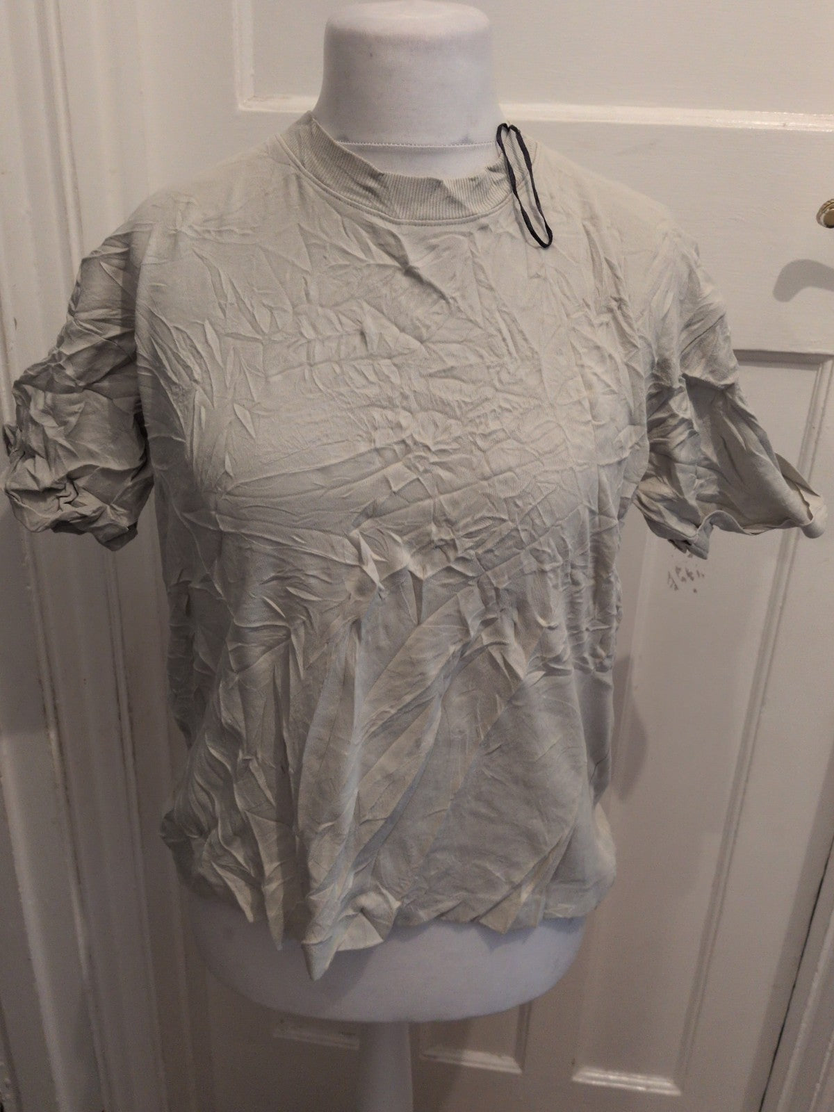 H&M XS Pale Grey Short Sleeve T-shirt