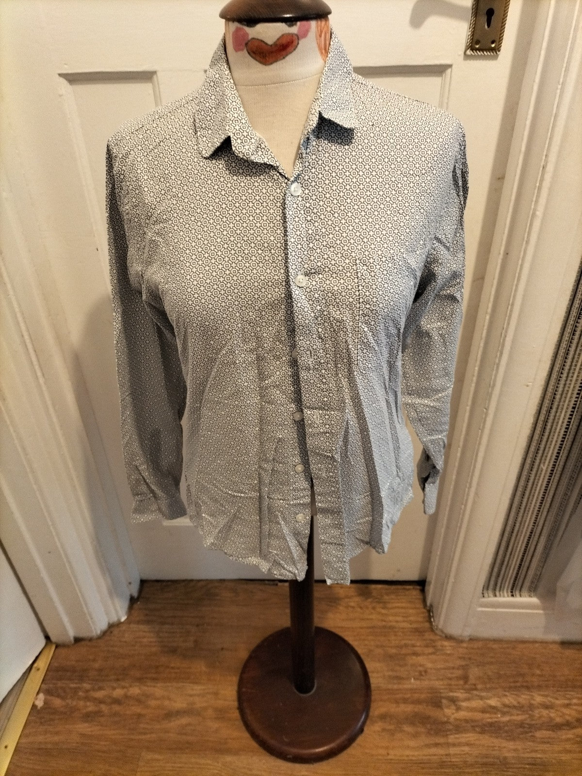 Mens Topman Size Small Slim Fit Patterned Shirt