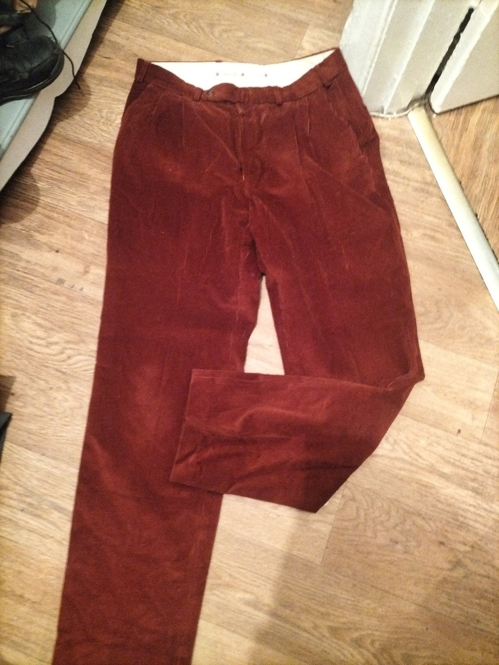 Mens Skads Size 36L Rust Coderoy Trousers