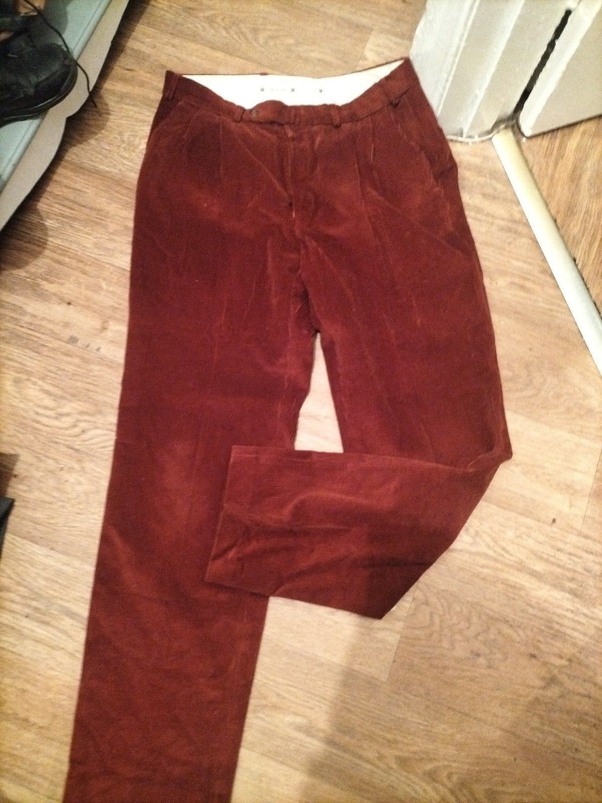 Mens Skads Size 36L Rust Coderoy Trousers