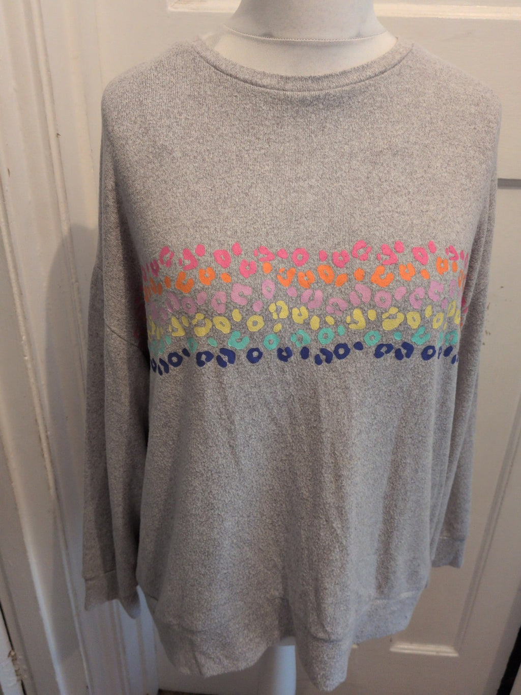 Tu 22 Grey With Pattern Pullover Jumper