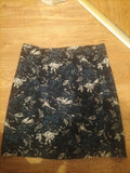 Ladies George Size 12 Navy/Black/White Skirt Knee Length Pencil