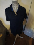 Mens Debenhams Size XL Navy Short Sleeved Polo
