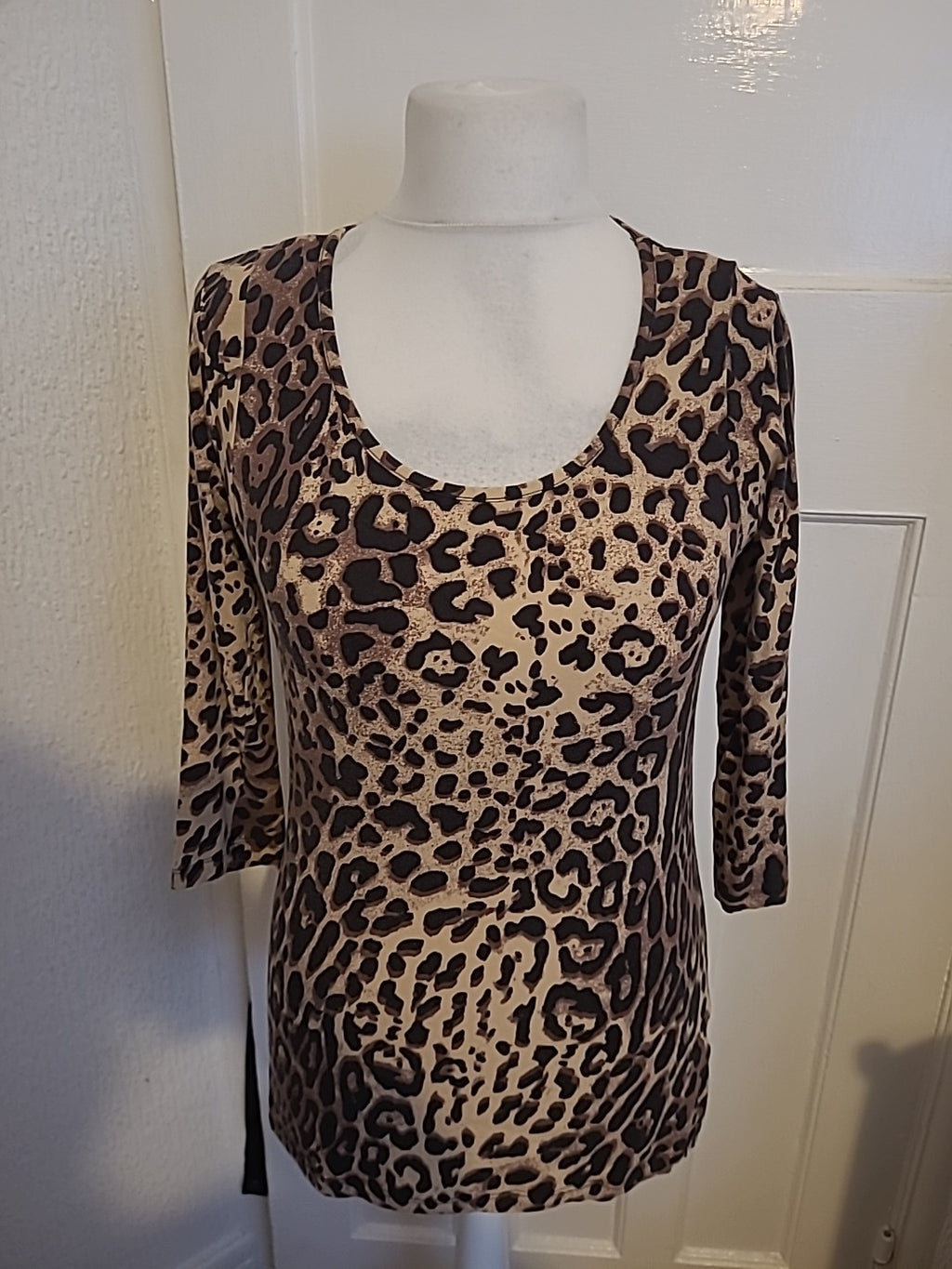 F&F Size 14 Leopard Print Padded Blouse