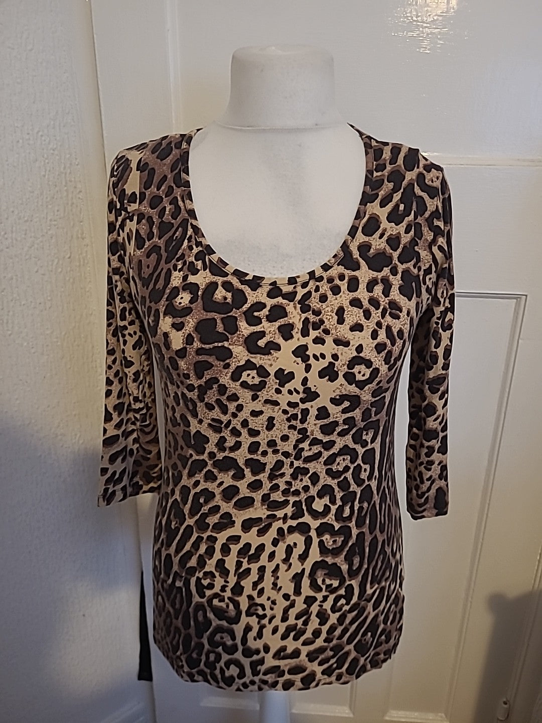 F&F Size 14 Leopard Print Padded Blouse