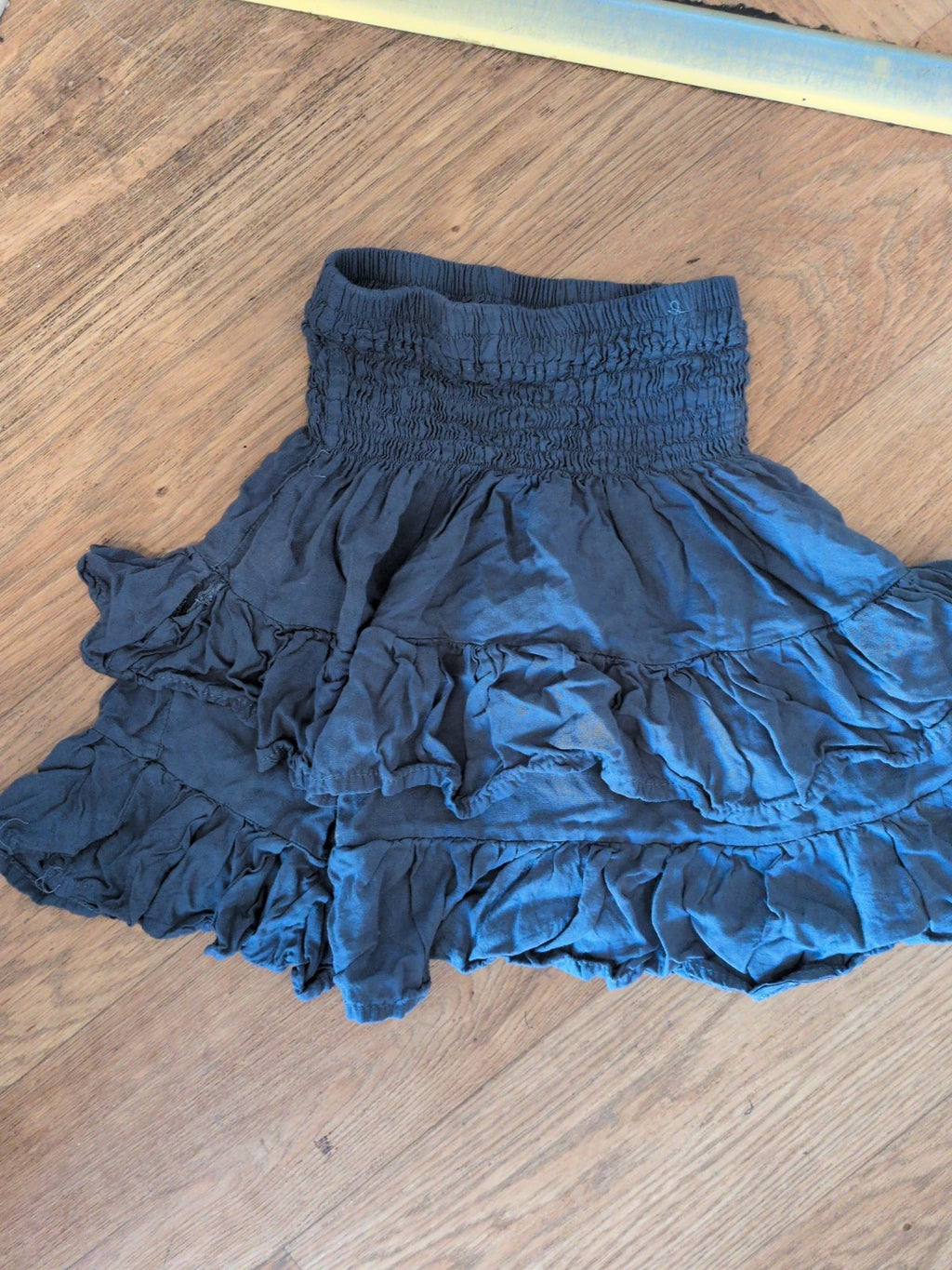 Ladies 2xs Navy Elasticated Short Skirt *