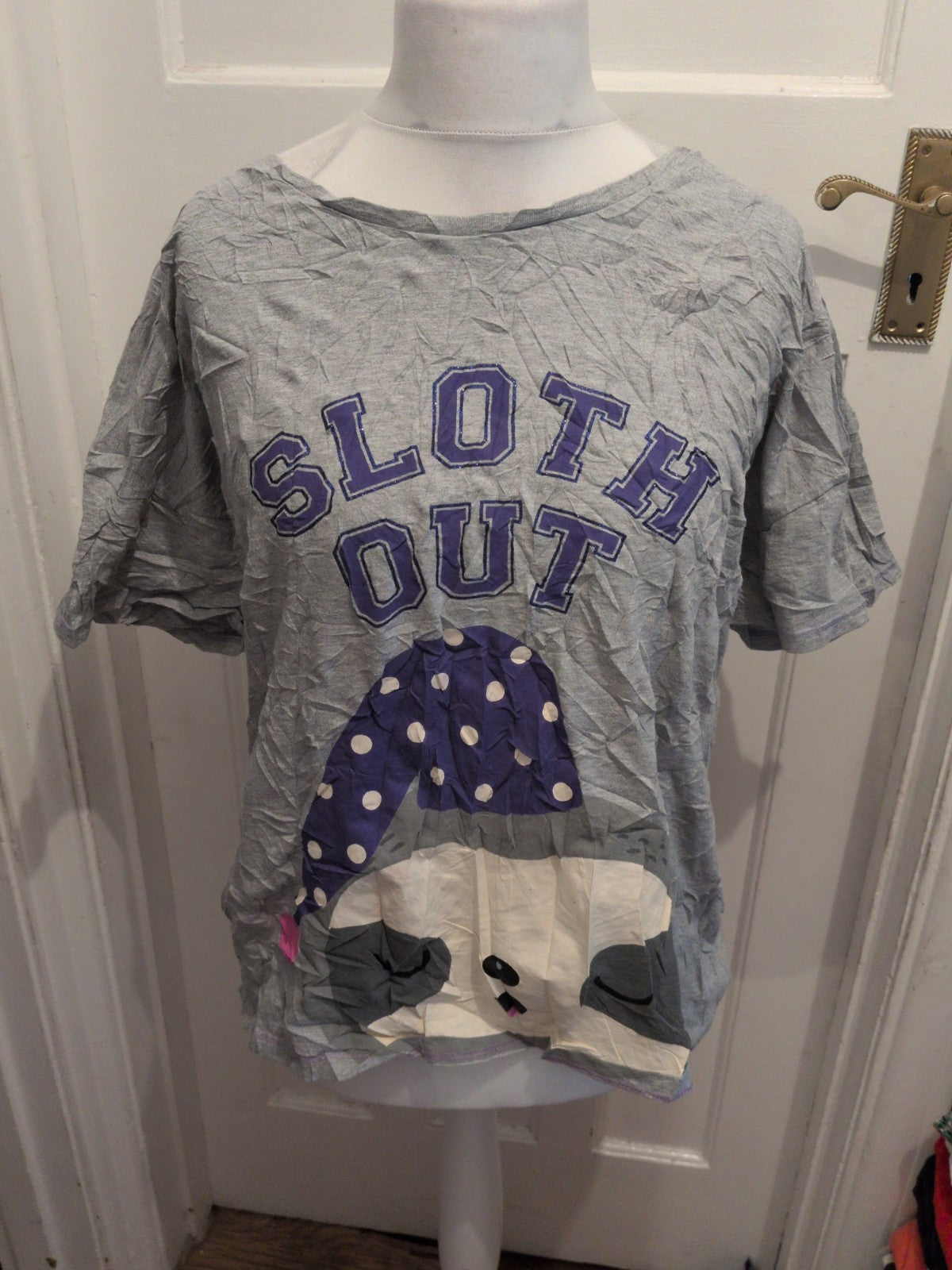 Harry Bear XL Grey Print Short Sleeve T-shirt