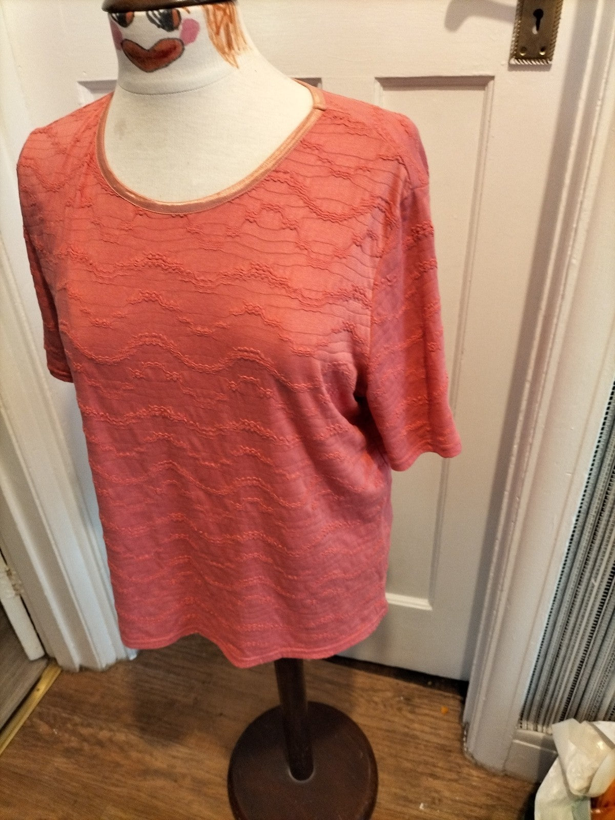 Brand New Ladies Honor Millburn 14-16 Pink Short Sleeved Blouse