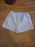 Ladies Blue Nest Size Xl Blue White Elasticated Shorts