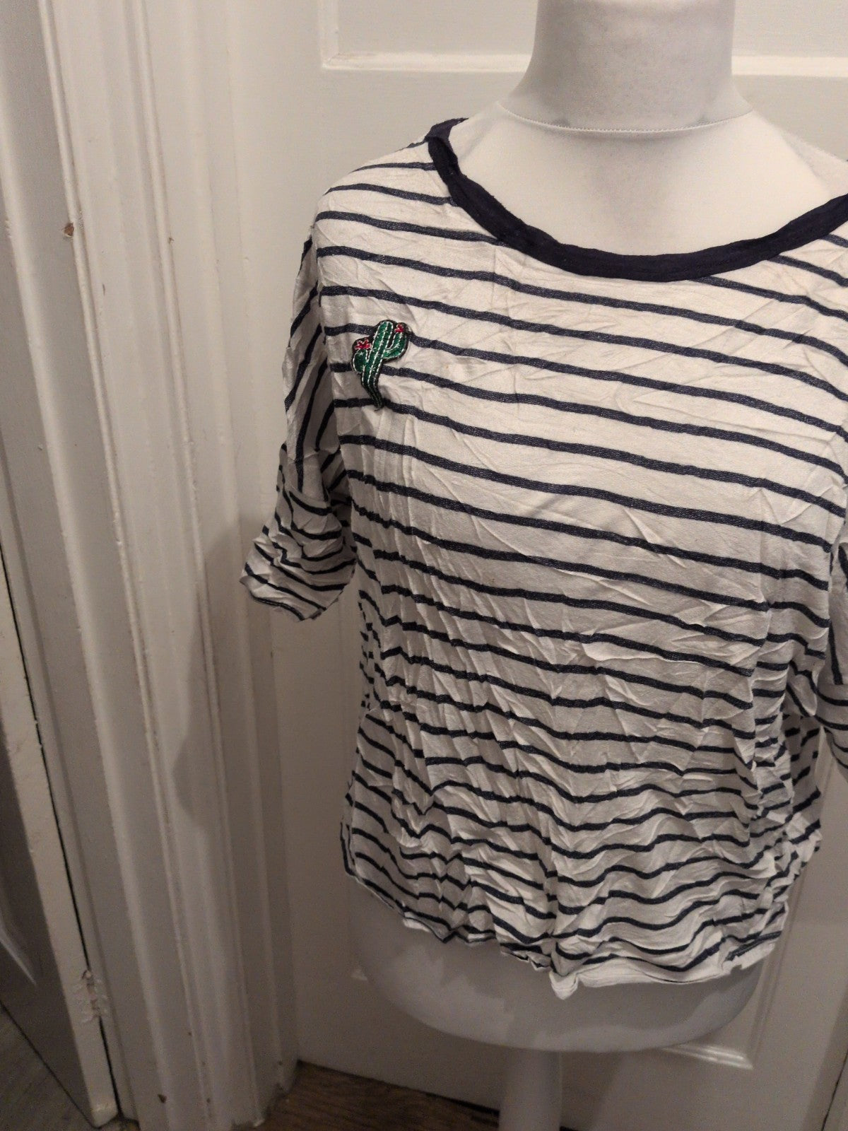 Boohoo 22 Stripe Cactus Short Sleeve T-shirt