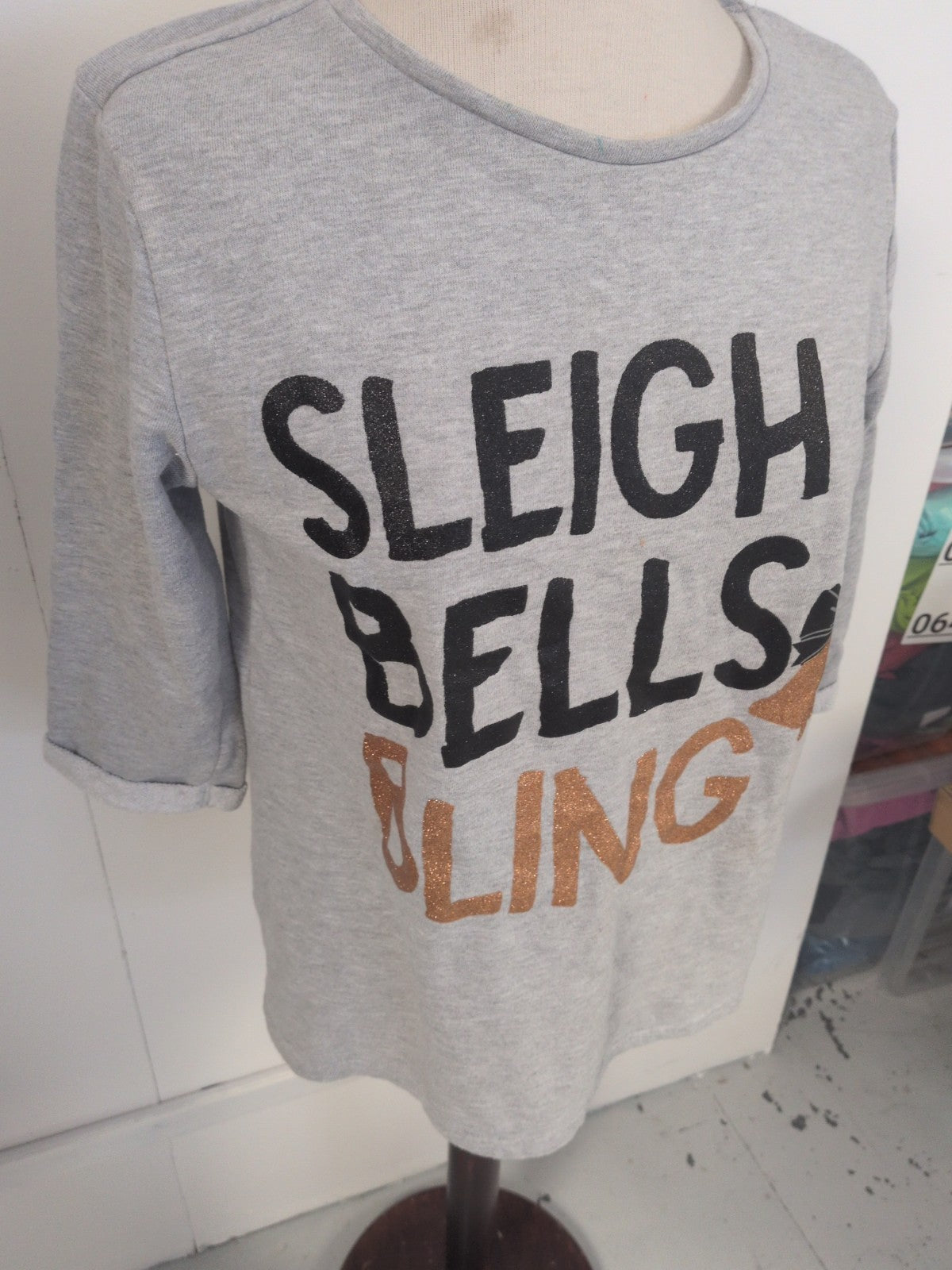 Papaya Small Grey Long Sleeve Christmas Jumper