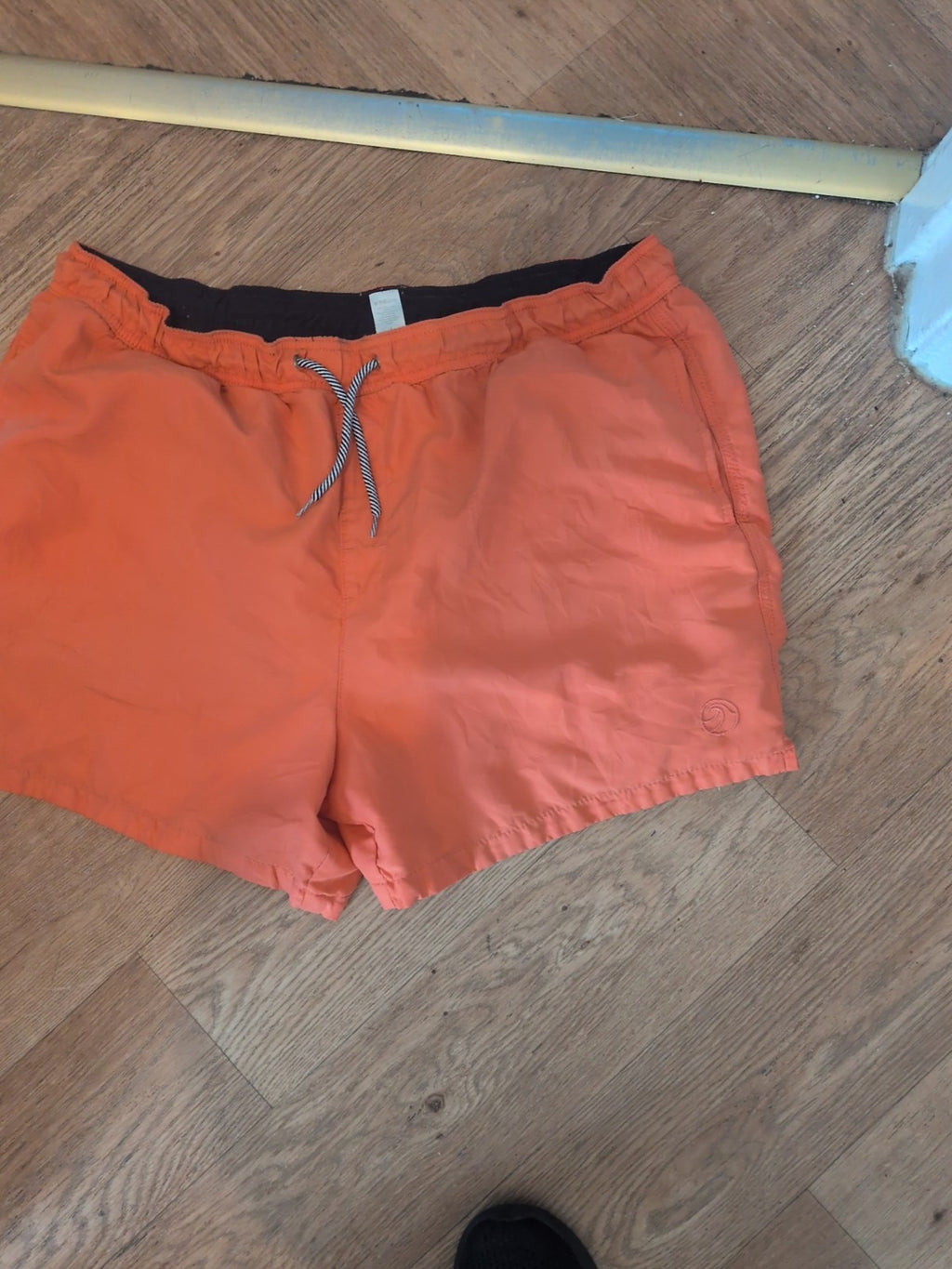 Tu Large Orange Elasticated Swim Shorts